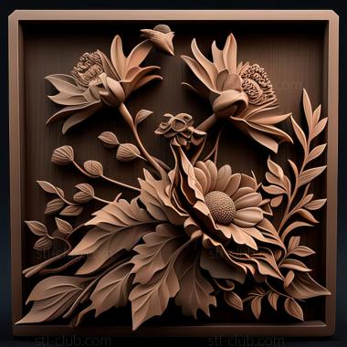 3D model st flowers (STL)